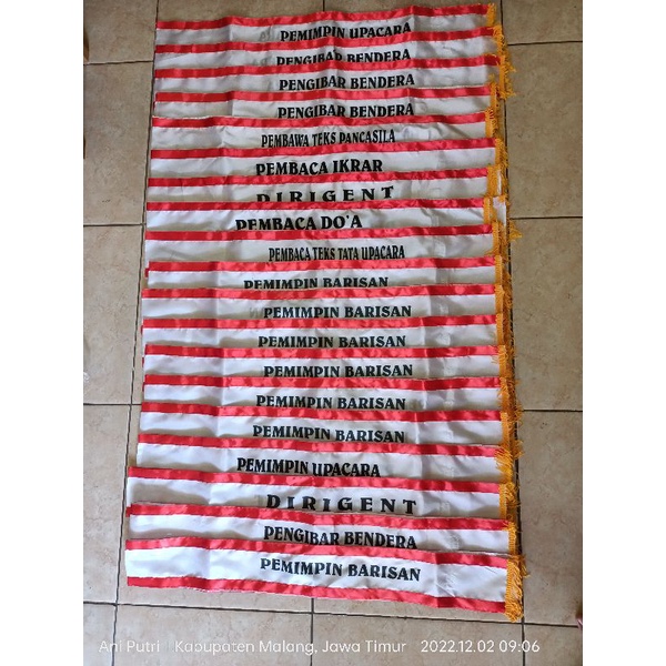 

slempang upacara bijian. slempang lengkap. slempang murah. ready stok