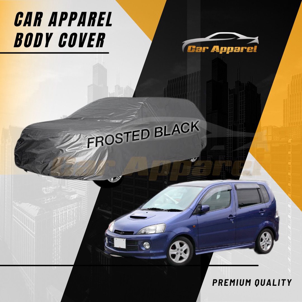 Sarung Mobil Daihatsu YRV Black Premium / Body Cover Daihatsu YRV