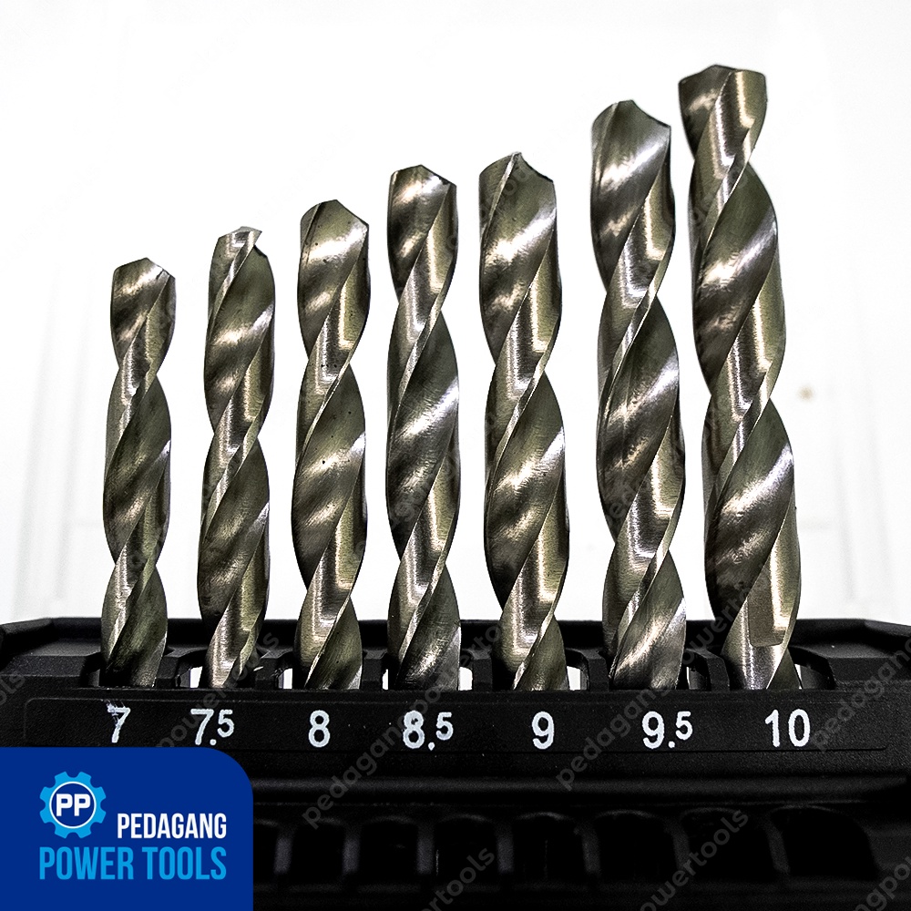 MOLLAR MATA BOR BESI SET 19 PCS HSS TWIST DRILL BIT SET