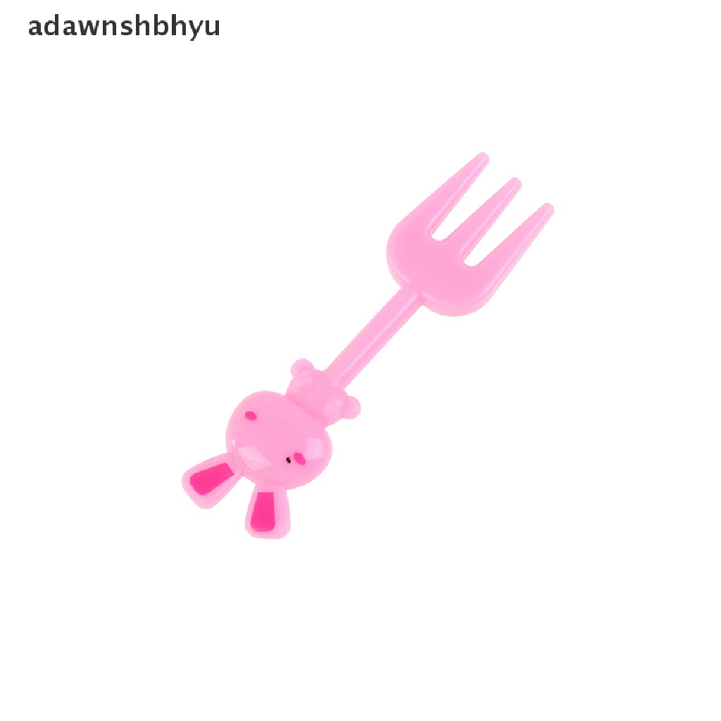 Adawnshbhyu 8/10 /24PCS Garpu Buah Mini Untuk Anak Tusuk Gigi Lunch Party Pick Dessert Fork ID