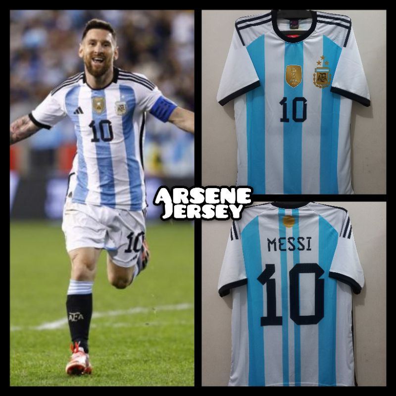 Jersey ARGEN_TINA World Cup CHAMPIONS 2022 MESSI Auri Sport