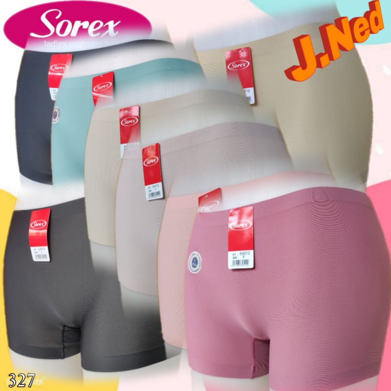 J327 CELANA SHORT WANITA BOXER SEAMLESS SOREX ALL SIZE FIT L to XL