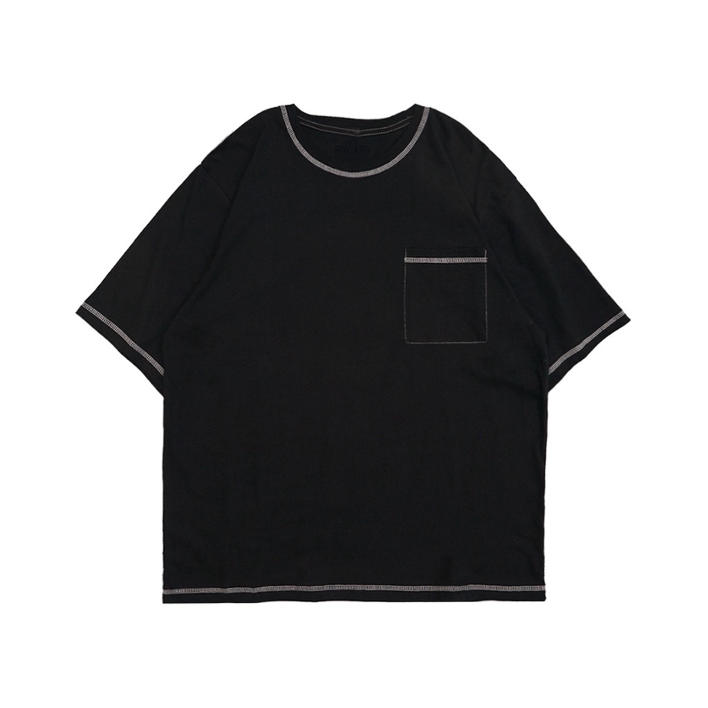 Kaos Oversize Polos Pocket Model Distro Pria Wanita
