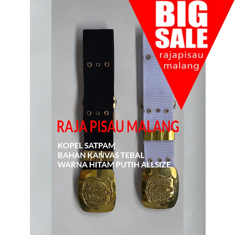 Kopel Satpam|Security Pdh|Pdl|Hitam|Putih Bahan Kuningan Lux  k837