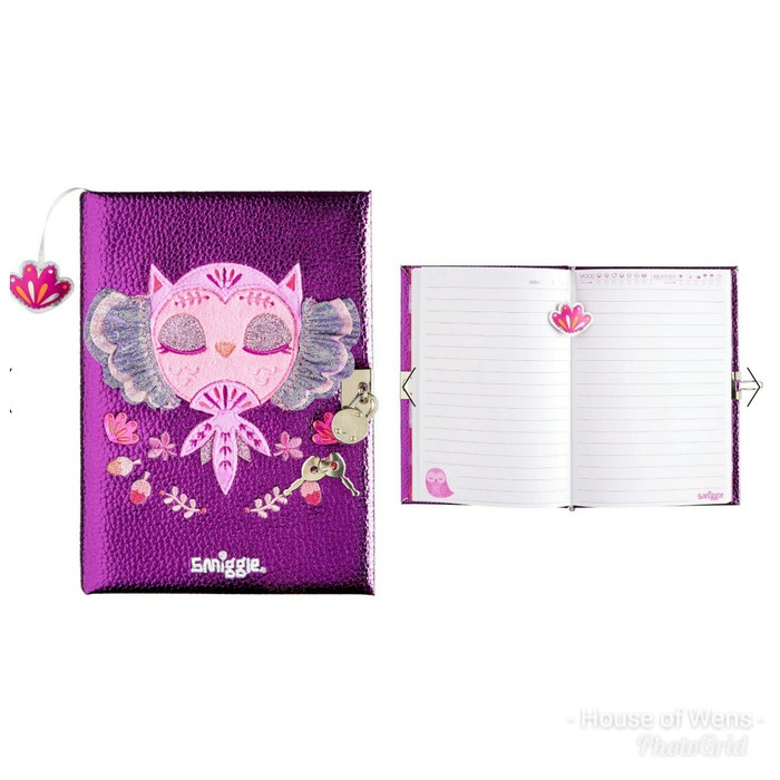

Pad Smiggle Into The Woods A5 Lockable Notebook - Diary Kunci Smiggle