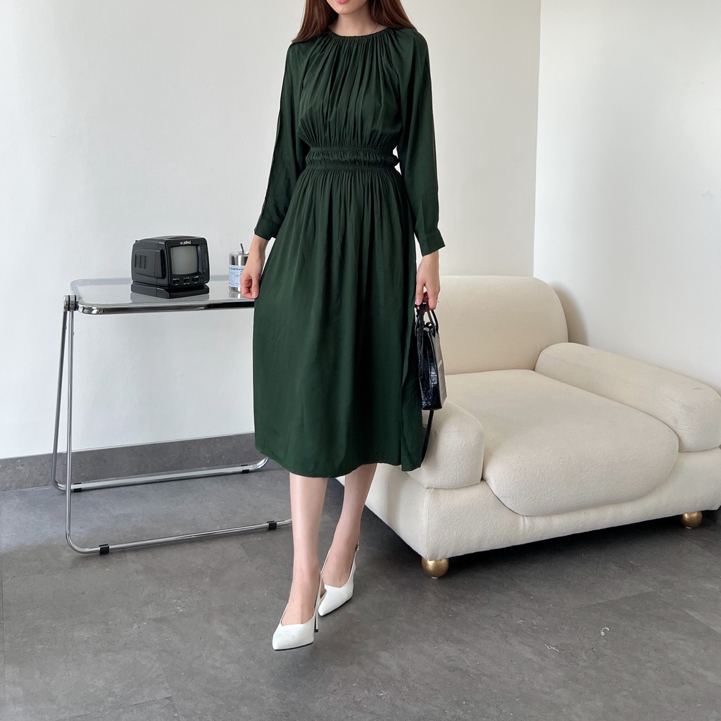 Beige Studio - Luna Dress / Dress Midi Casual Wanita