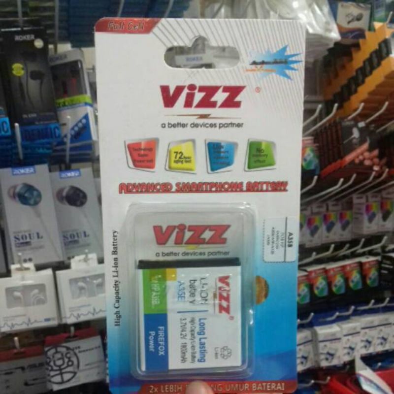 Baterai Vizz Evercross A35B A74 Max J48