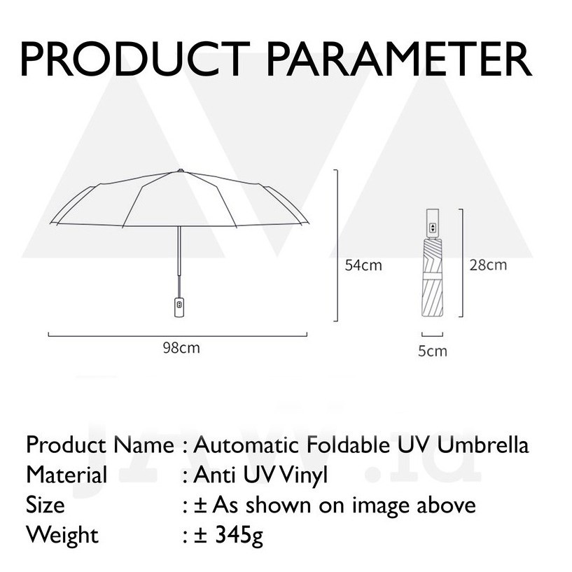 Payung Lipat UV | Payung Lipat Mini Otomatis | Payung Lipat Otomatis Buka Tutup