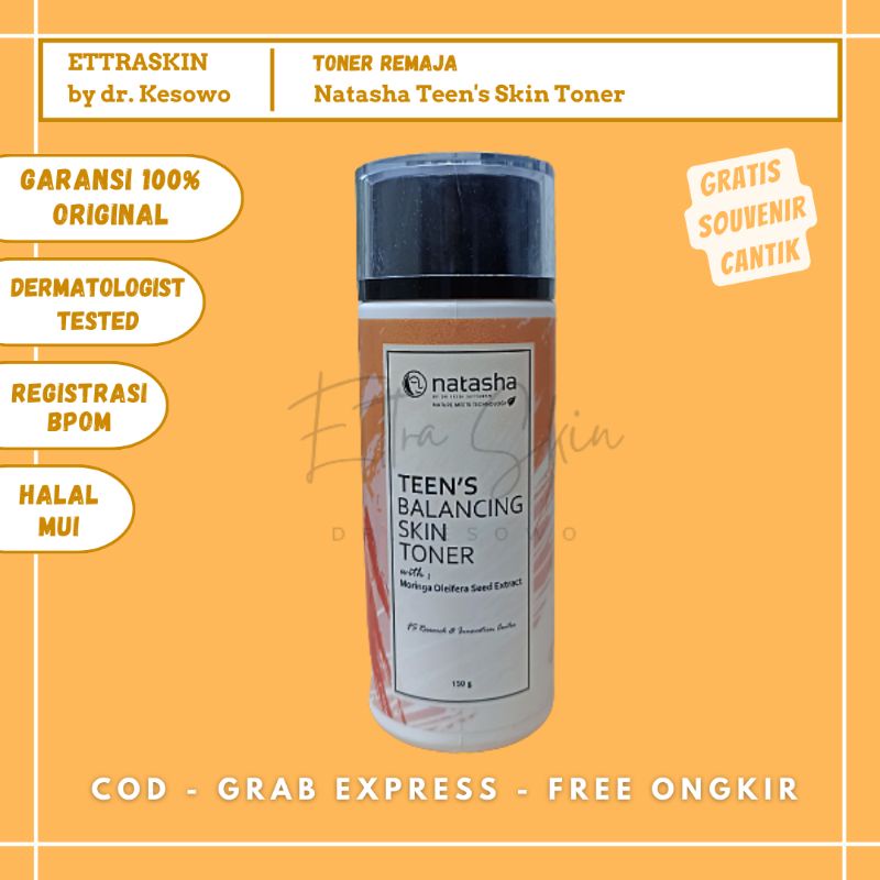Natasha Skincare - Teen's Balancing Skin Toner Remaja - Ettra Skin by dr Kesowo ( TBST150 ) Teen Moi