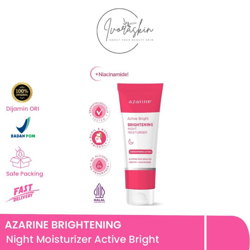 AZARINE BRIGHTENING NIGHT MOISTURIZER ACTIVE BRIGHT CREAM