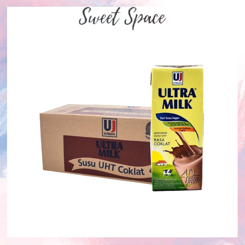 SUSU ULTRA MILK KOTAK UHT 125ML 1 DUS = 40PCS 200ML 250ML 1 DUS ISI 24PCS [SWEETSPACE]