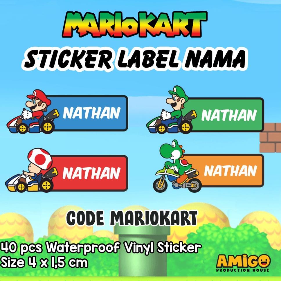 

<U-7.I✔> Stiker Label Nama Anak Disney Duffy Peppa Pig Sesame Street Toy Story Roblox Super Mario Bros lucu sticker karakter sticker buku super keren