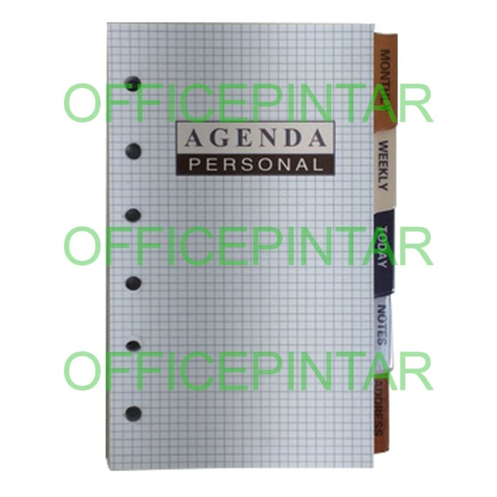 

[OFFICE] REFILL ORGANIZER LUBANG 6 UKURAN KECIL (13-6-15) - PERSONAL