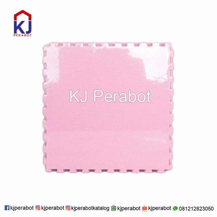 Karpet Puzzle Evamats Polos ( Pink ) #Original