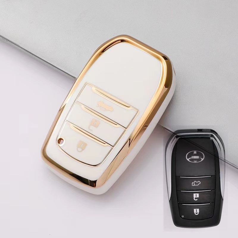 Casing Kunci Remote Mobil Bahan Silikon Untuk Toyota Corolla RAV4 Oris Crown Camry Price CHR Prado Crown