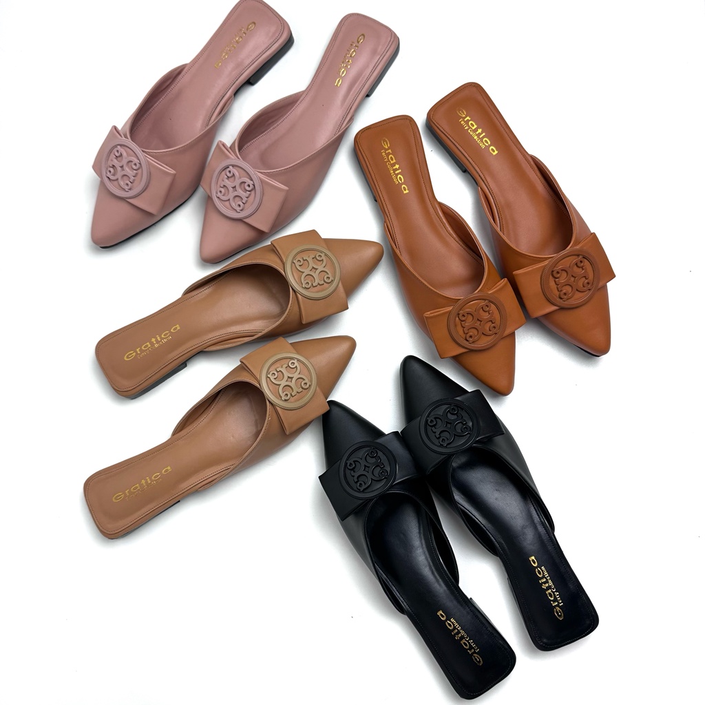 Gratica Sepatu Wanita Sendal Mules Lancip Disa AP 85