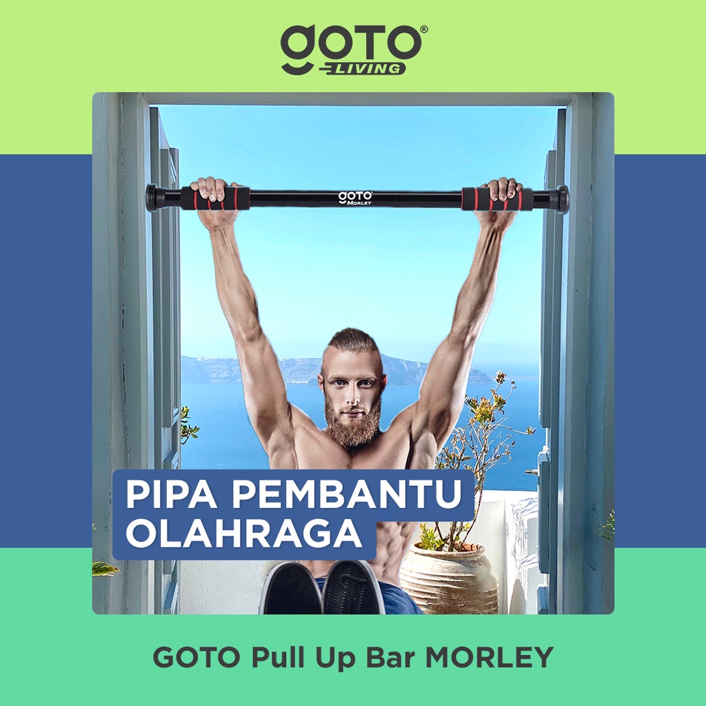 Goto Morley Alat Fitness Pull Up Bar Gym Dinding Pintu Olahraga Rumah