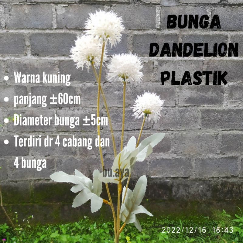 Bunga Pompom Bunga Dandelion Artifisial