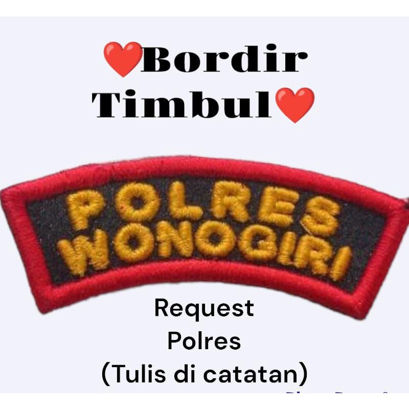 Bed Polres kota, request nama kota kalian