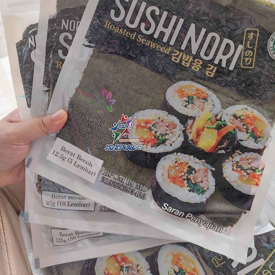 

Promo 1.1 JAVA SUSHI NORI Rumput Laut Kimbap Seaweed Halal MUI