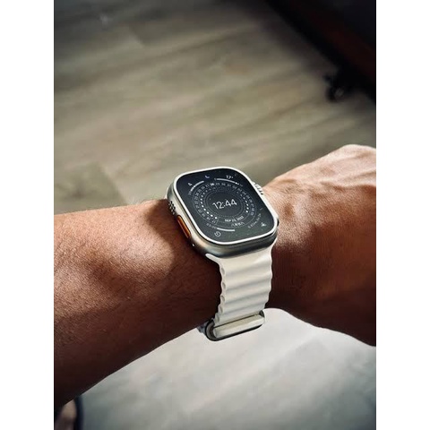 [ Tanpa Jam ] OCEAN STRAP WATCH - SERIES ULTRA 8 7 6 5 4 3 2 1 SE | SIZE 38 40 41 42 44 45 49 MM | Tali rubber silicone strap band apple watch iwatch smartwatch iwo T500 T55 IWO HW22 W26 dll