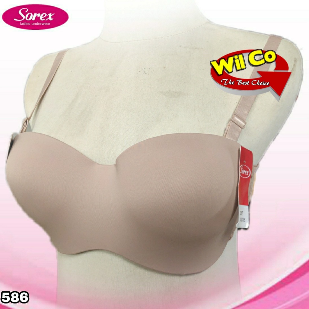 K586 -  BRA/BH WANITA SOREX SEAMLESS TALI BISA DILEPAS BUSA TIPIS SIZE 34 - 40 CUP SEDANG