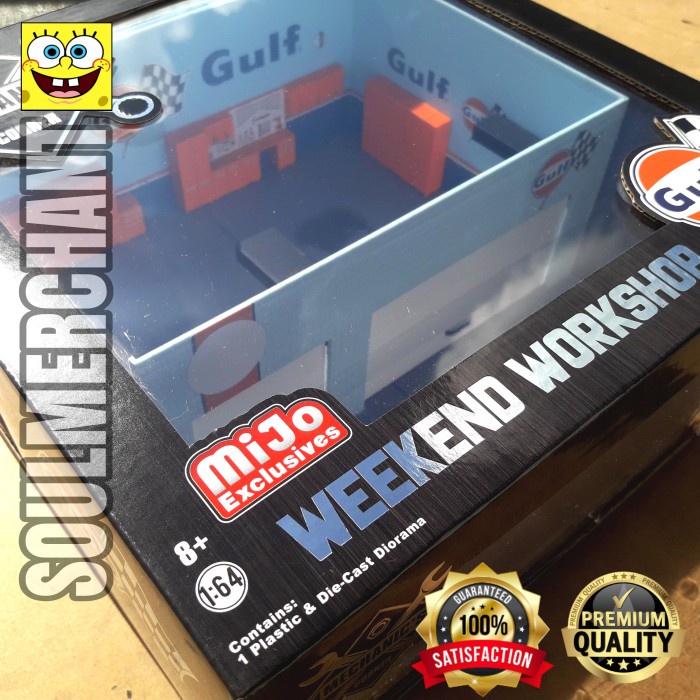 GREENLIGHT DIORAMA MECHANIC CORNER - WEEKEND WORKSHOP GULF Performa