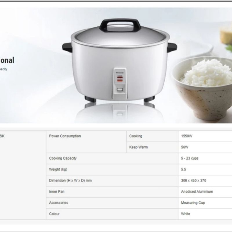 PANASONIC RICE COOKER 4,2 LITER SR GA 421 PENANAK NASI BESAR STANLESS