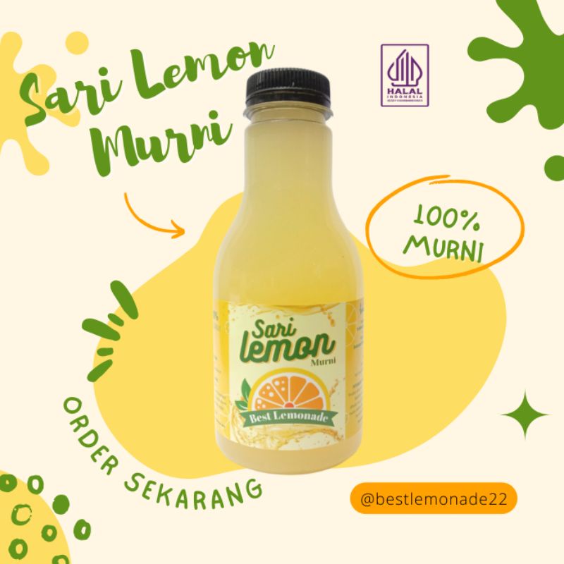 

Sari Lemon Murni, Air Lemon, Pure Lemon, Lemon Diet (250ml) Best Lemonade