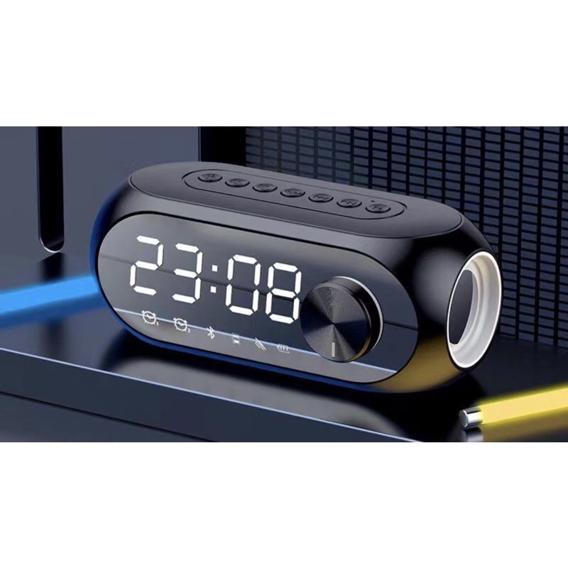 Speaker spiker wireless Bluetooth Jam LED Smart Multi-function Alarm Clock Speaker Portable Super Bass BG-S8 Boombastis