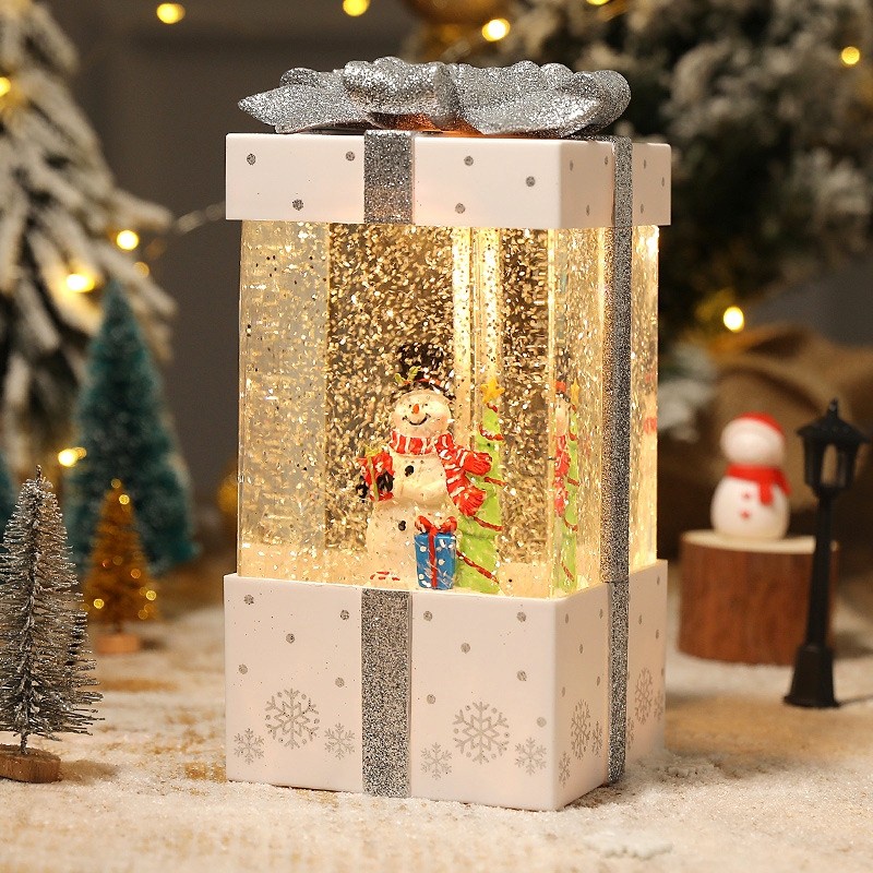 Snow Globe Box Kado Natal Pita Kotak Musik Snowglobe Christmas Gift Lampu Natal Hiasan Natal Harga Grosir Termurah Kotak Musik Natal Christmas Music Box