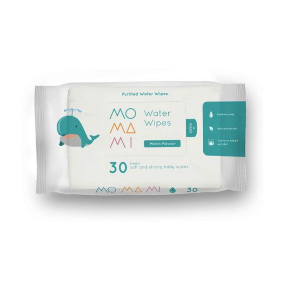 Momami Baby Water Wipes - Tisu Basah Bayi (30 Lembar)