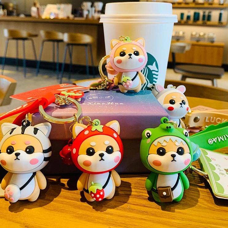 Diskon s/d 20% Kartun Tiger Gantungan Kunci Indah Lucu Net Merah Shiba Inu Mobil Gantungan Kunci Tas Sekolah Liontin Gantungan Kunci