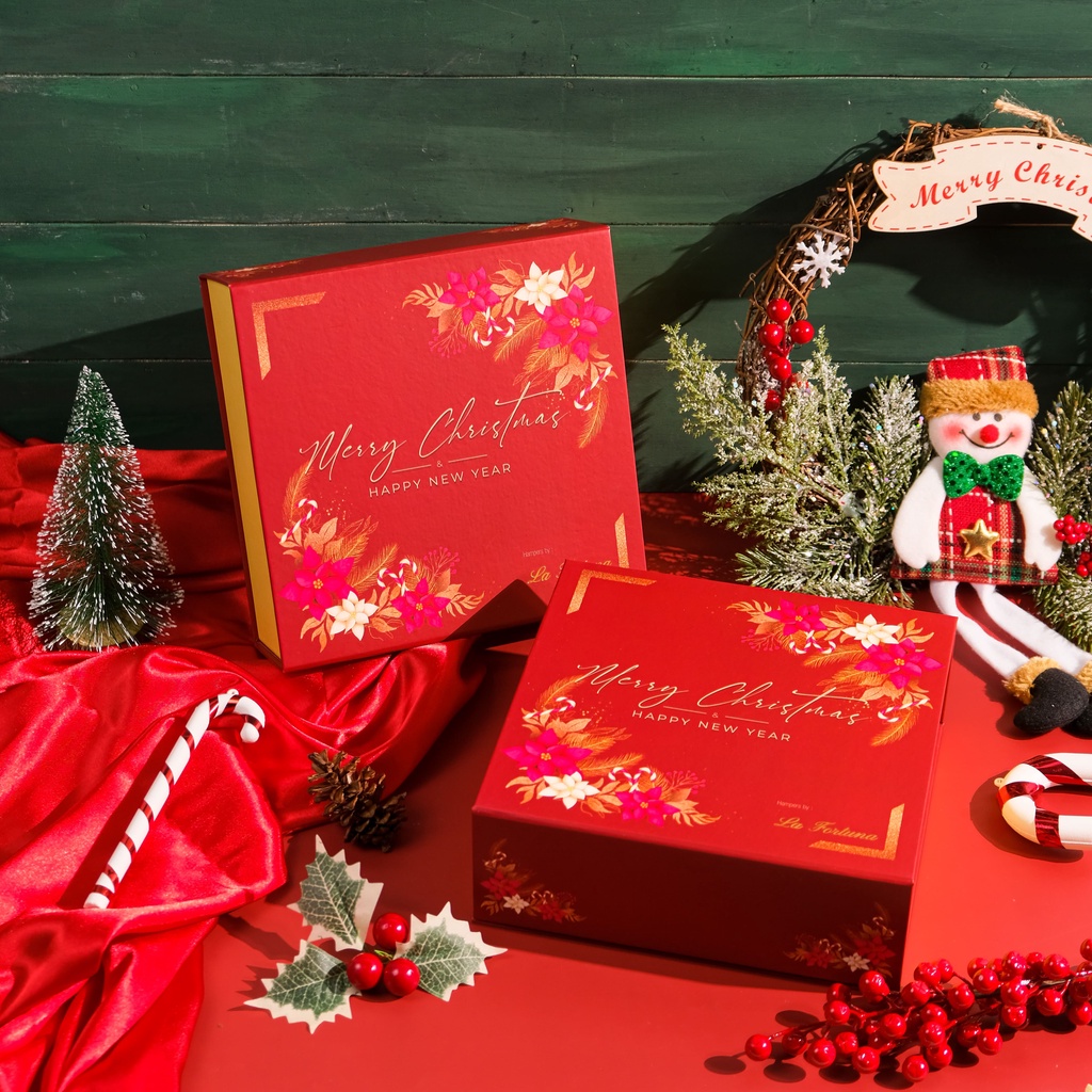 CHRISTMAS HAMPERS - LA FORTUNA I HAMPERS NATAL I REED DIFFUSER HAMPERS I CHRISTMAS GIFTBOX I CHRISTMAS COOKIES HAMPERS | HARDBOX CHRISTMAS HAMPERS