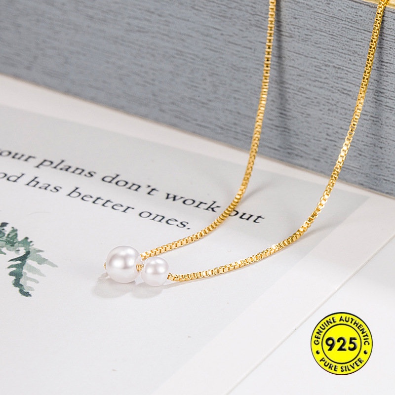 Kalung Mutiara Dua Shell Untuk Wanita U1121