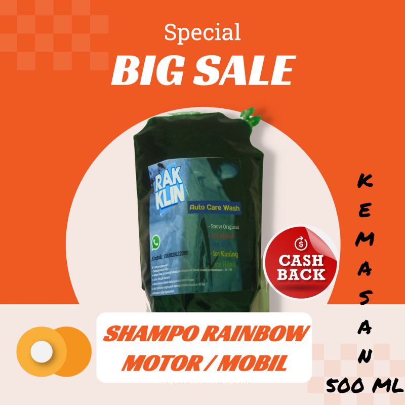 Sabun Snow Wash Busa Warna (RAINBOW) Mobil / Mobil