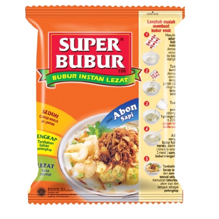 

Super Bubur Abon Sapi 49 Gram