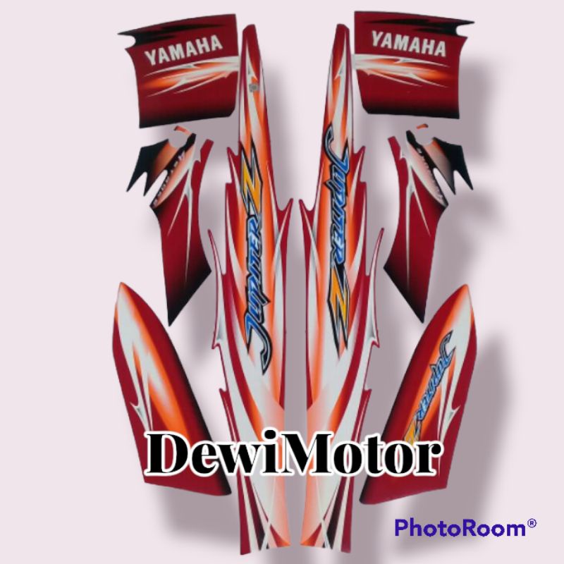 Stiker jupiter z lama cw / striping jupiter z lama cw/ polet jupiter z lama cw biru merah ready all 