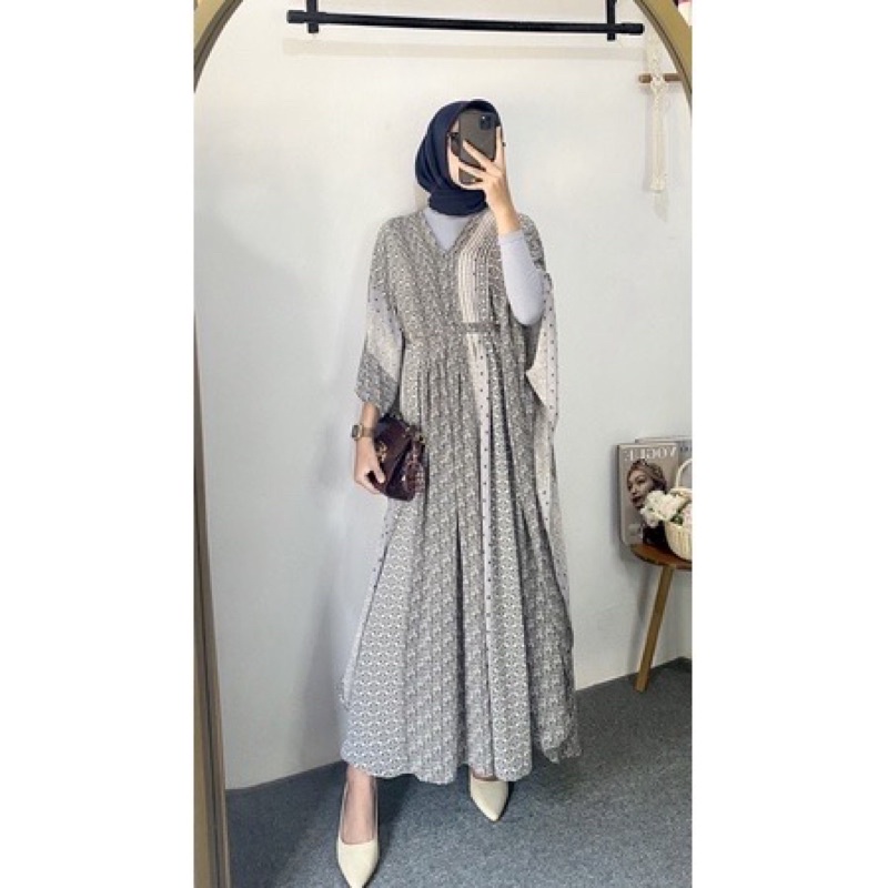 Blue - Alina Etnik Kaftan by Fatun Hijab