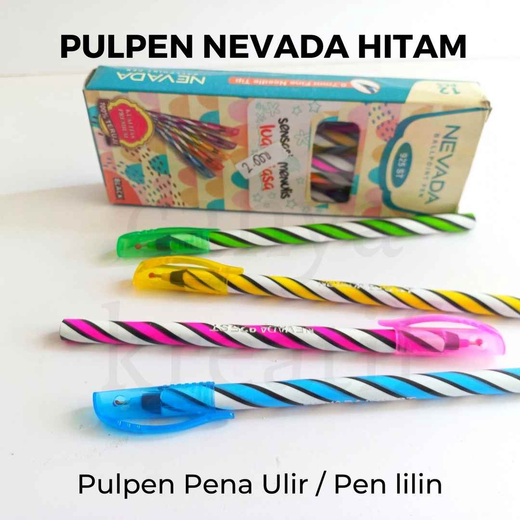 

Pulpen Nevada 923 ST Hitam / Pena Ulir / Pulpen Ulir Pen lilin