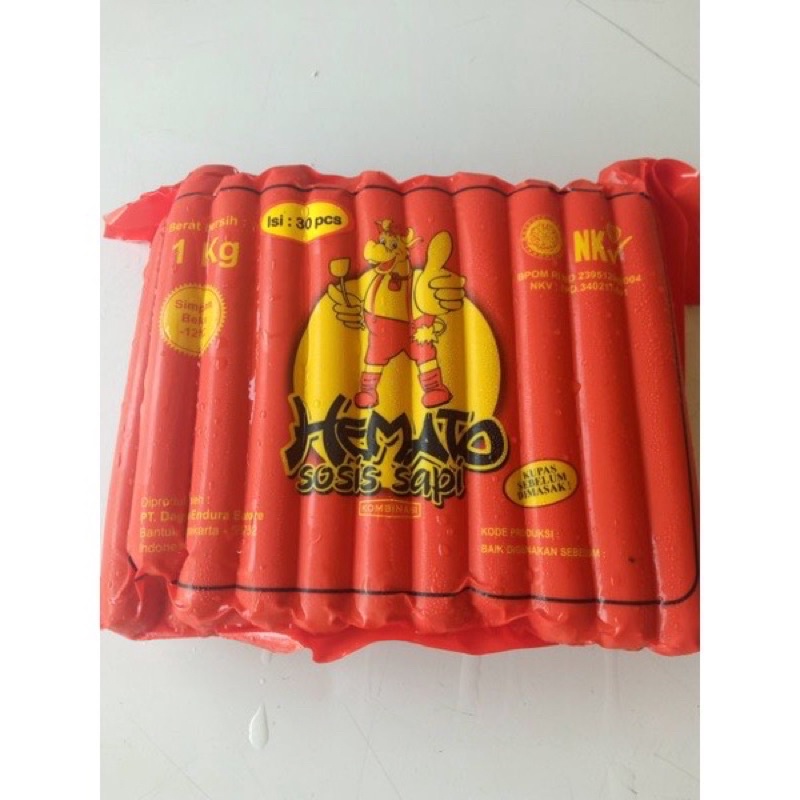 

HEMATO sosis sapi 1kg isi 40pcs