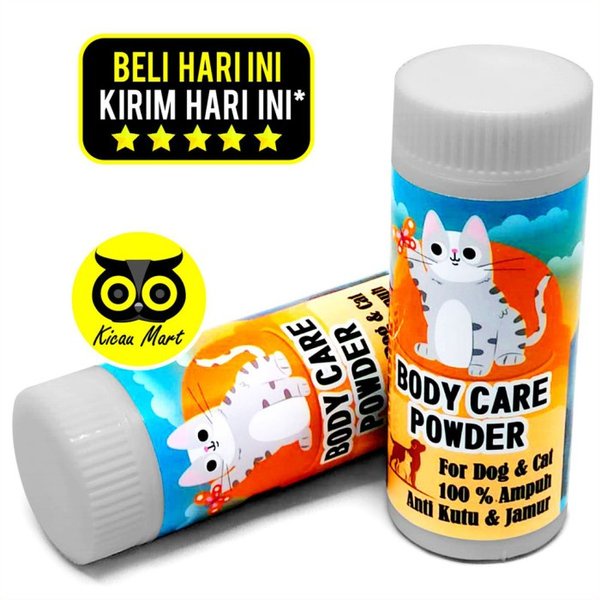 Bedak Kucing Body Care Sweety Parfum Powder Parfum Kucing Wangi Anti Kutu Jamur Tungau Caplak Parasit Scabies Demodex Impetigo Obat Kucing Redakan Gatal Cat Kitten Flea Tick Powder Pet Grooming