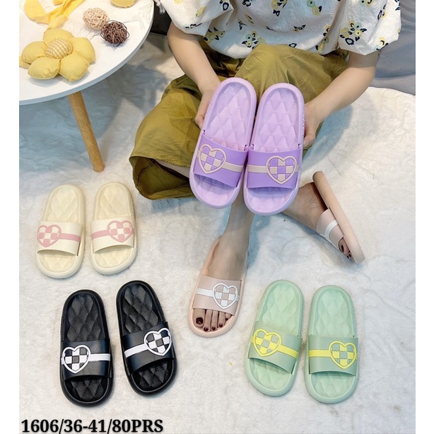 Sandal Selop Jelly import sandal karet wanita kekinian model terbaru dari Breslin