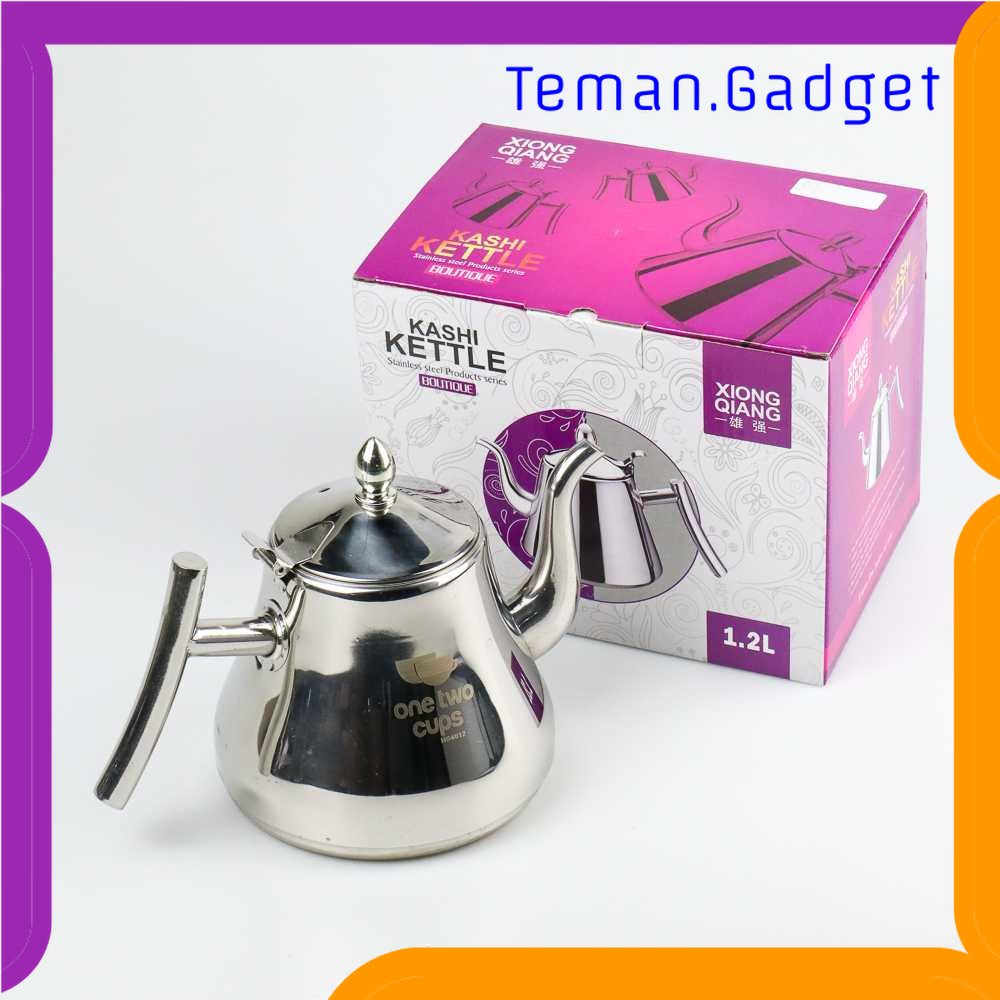 TG - DPR One Two Cups Teko Air Teh Kopi Water Kettle Teapot 1L with Filter - HS4012