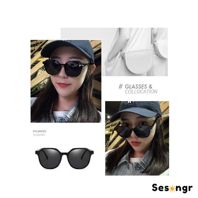 Korean Segiempat Kacamata Hitam Wanita/Pria Sunglasses - SG