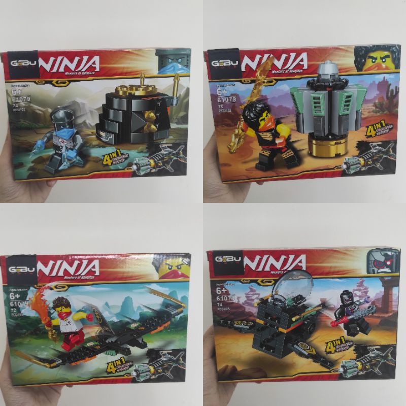 1 set 4/ Mainan anak / brick ninjago/ ninjago figuran/ mainan anak ninjago brick
