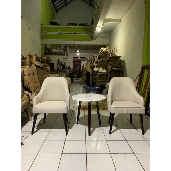 TERMURAH KURSI CAFE 1 SET MEJA MENIMALIS KURSI MAKAN KURSI TERAS KURSI JATI MINIMALIS DINING CHAIR K