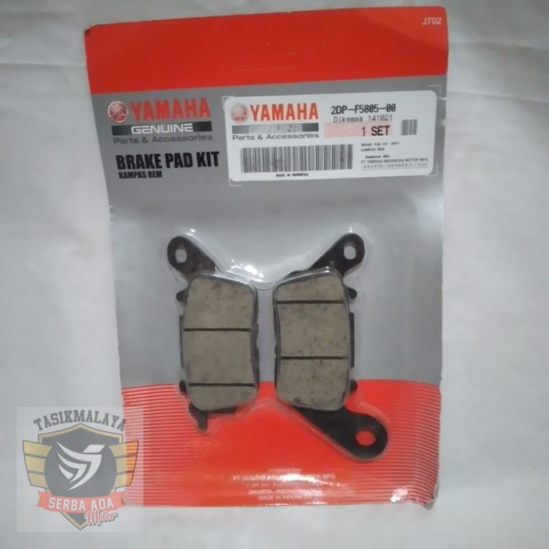 DISCPAD KAMPAS REM CAKRAM DEPAN MIO M3,N-MAX DEPAN 2DP-F5805-00 ORIGINAL