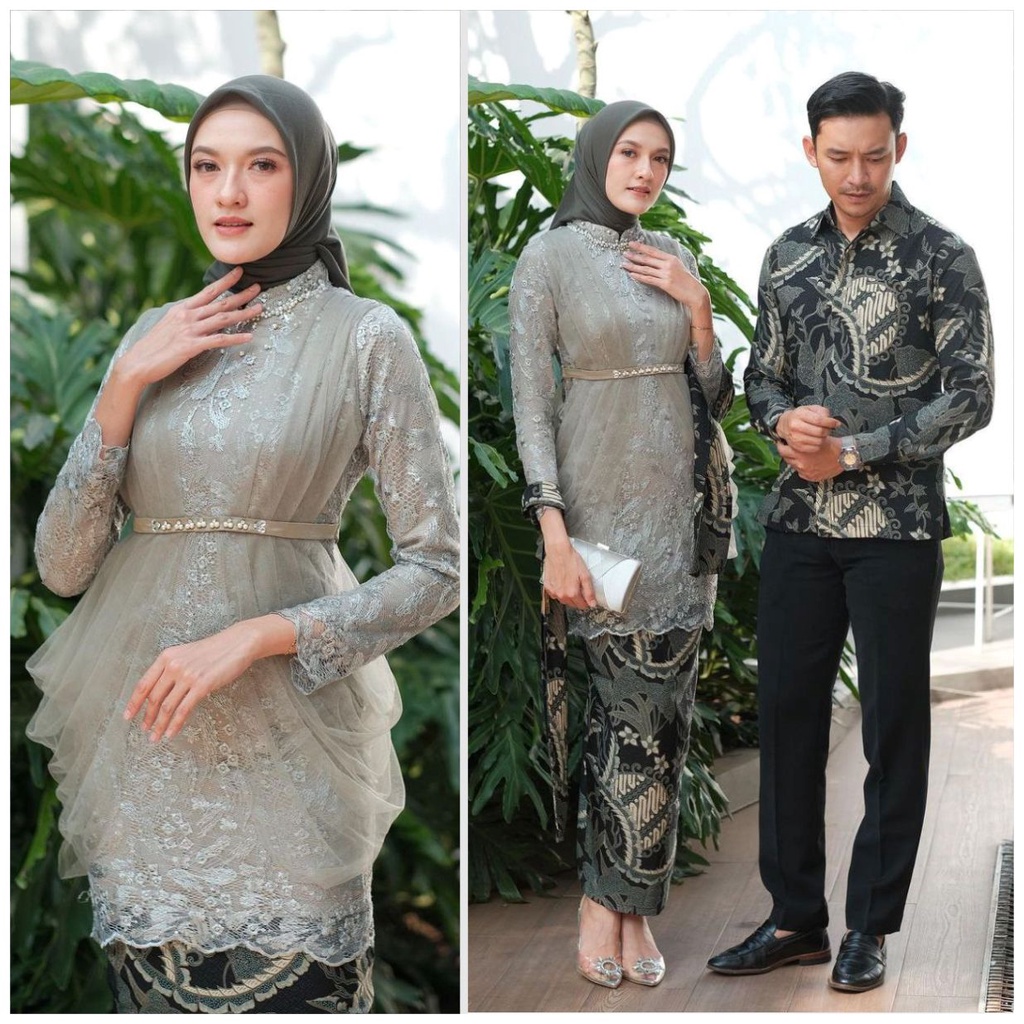 KEBAYA COUPLE SEMI PRANCIS Katun BAHAN KEBAYA SEMI FRANCE CORNELI  BATIK COUPLE GAMIS KONDANGAN LAMA