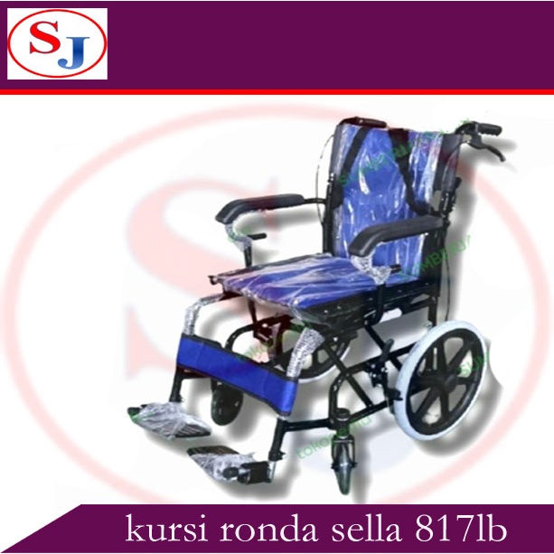 KURSI RODA TRAVEL SELLA KY 871 LB BISA DI LIPAT/ KORSI RODA TRAVELING biru